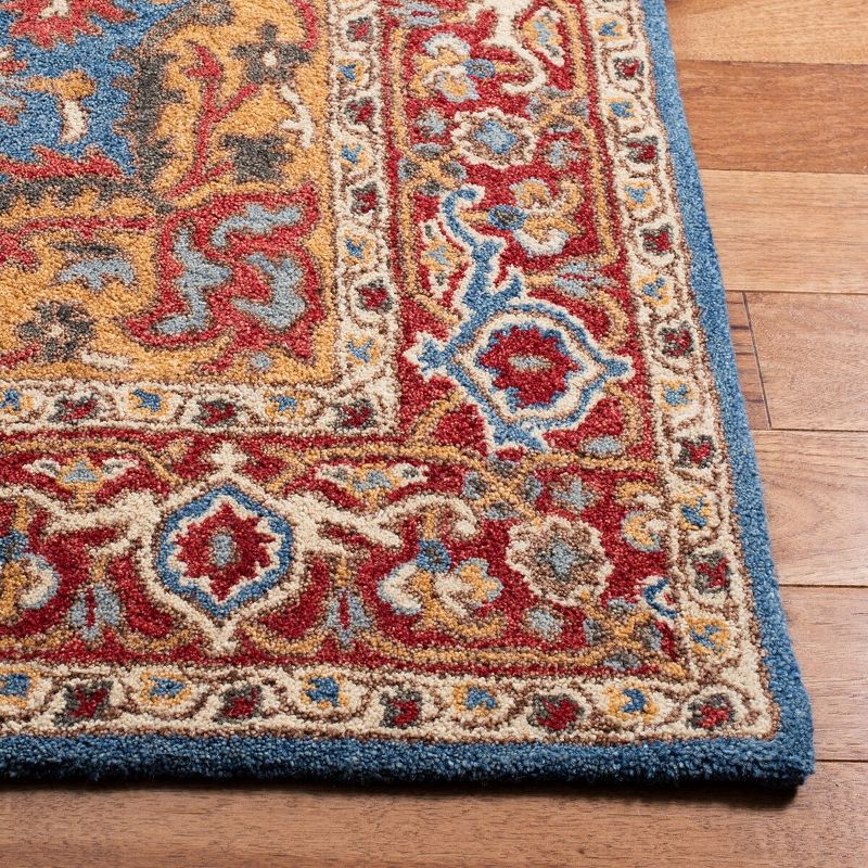 Antiquity AT521 Hand Tufted Area Rug - Red/Blue - 3'x5' - Safavieh.