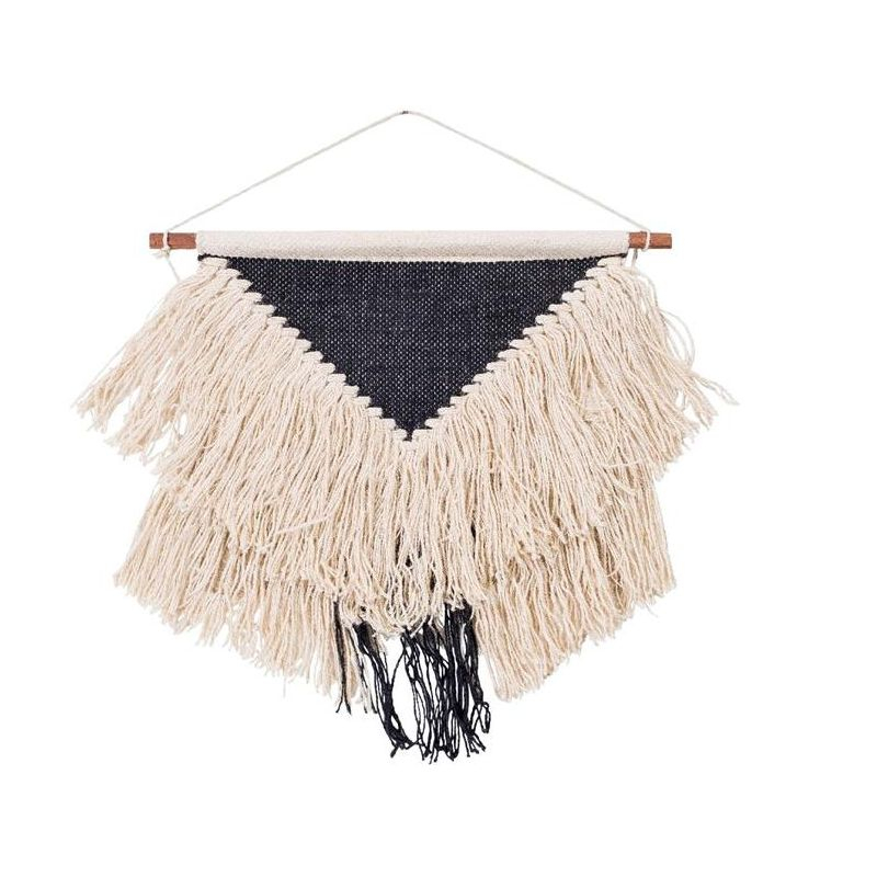 Livabliss Santiago 22"H x 22"W Bohemian/Global Cream Wall Tapestries