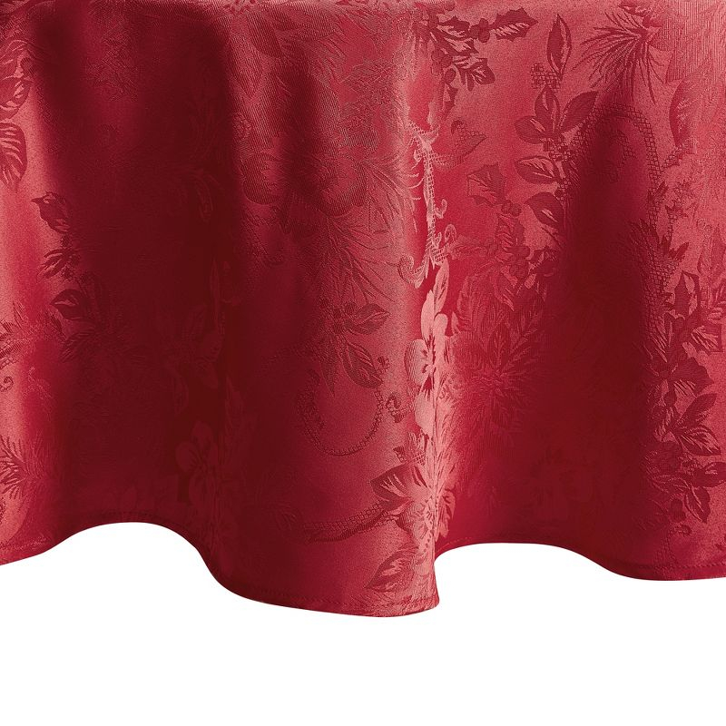 Astoria Grand Tilghman Poinsettia Floral Woven Tablecloth