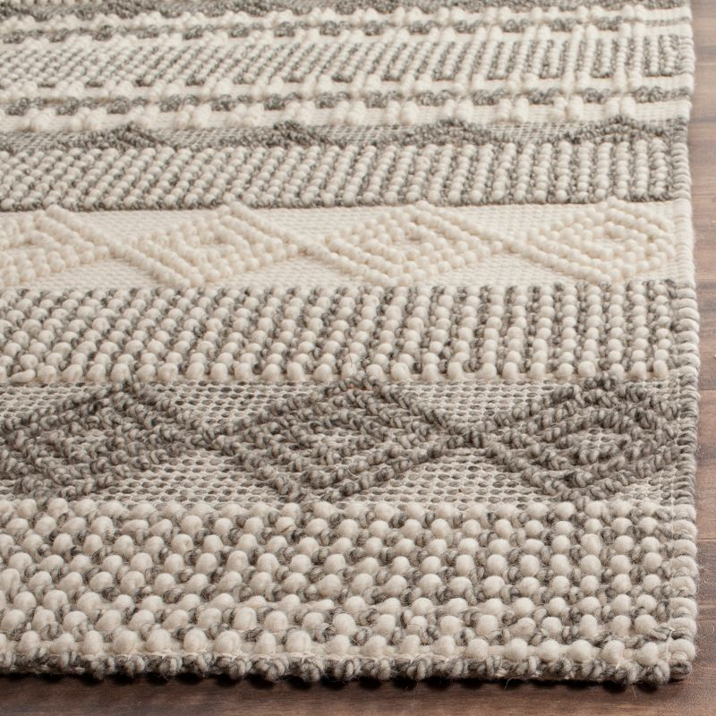 Natura NAT102 Hand Woven Area Rug - Gray/Ivory - 7'x7' - Safavieh.