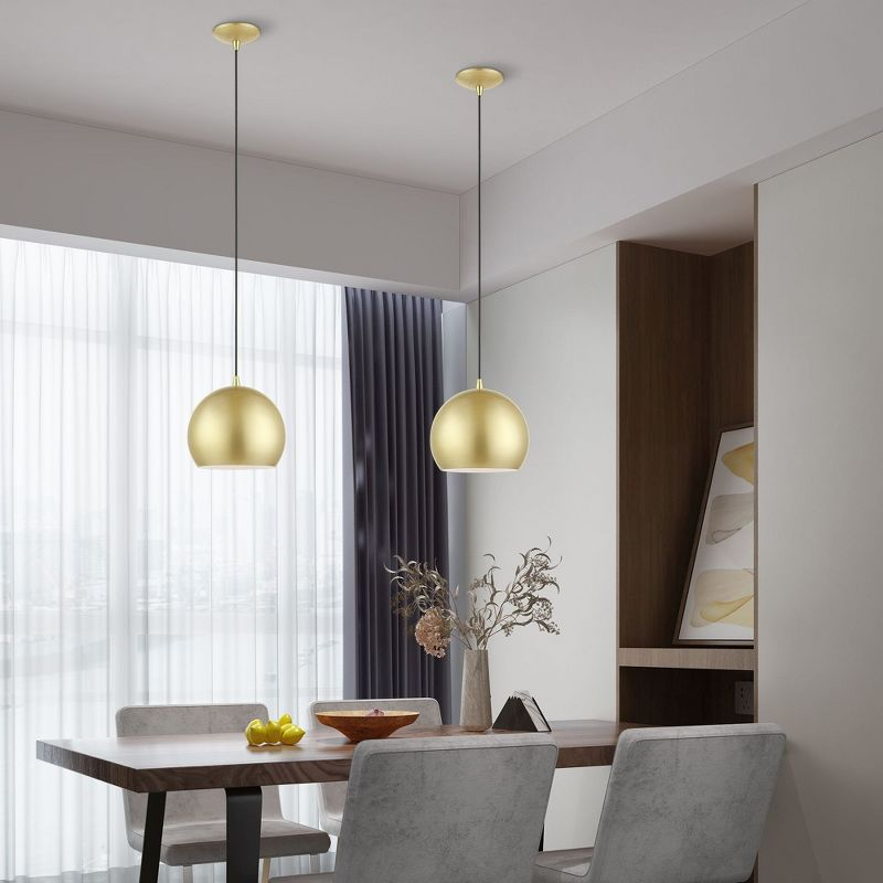 Livex Lighting Piedmont 1 - Light Pendant in  Soft Gold/Polished Brass