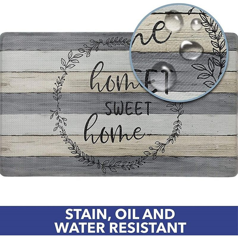J&V TEXTILES  20" x 55" Oversized Cushioned Anti-Fatigue Kitchen Runner Mat (Home Sweet Home)