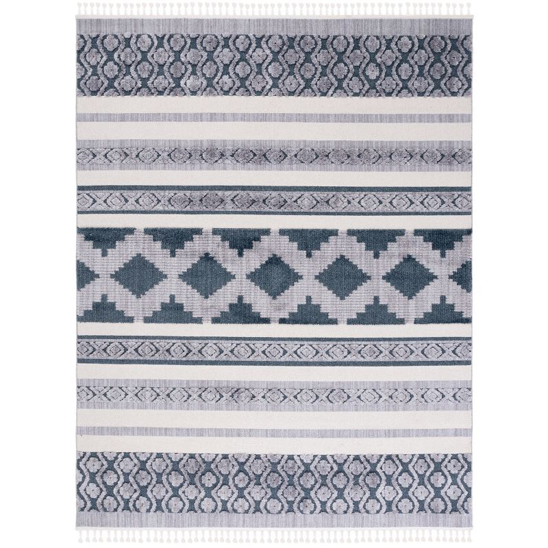 Marrakesh MRK515 Power Loomed Indoor Area Rug - Ivory/Blue - 8'x10' - Safavieh