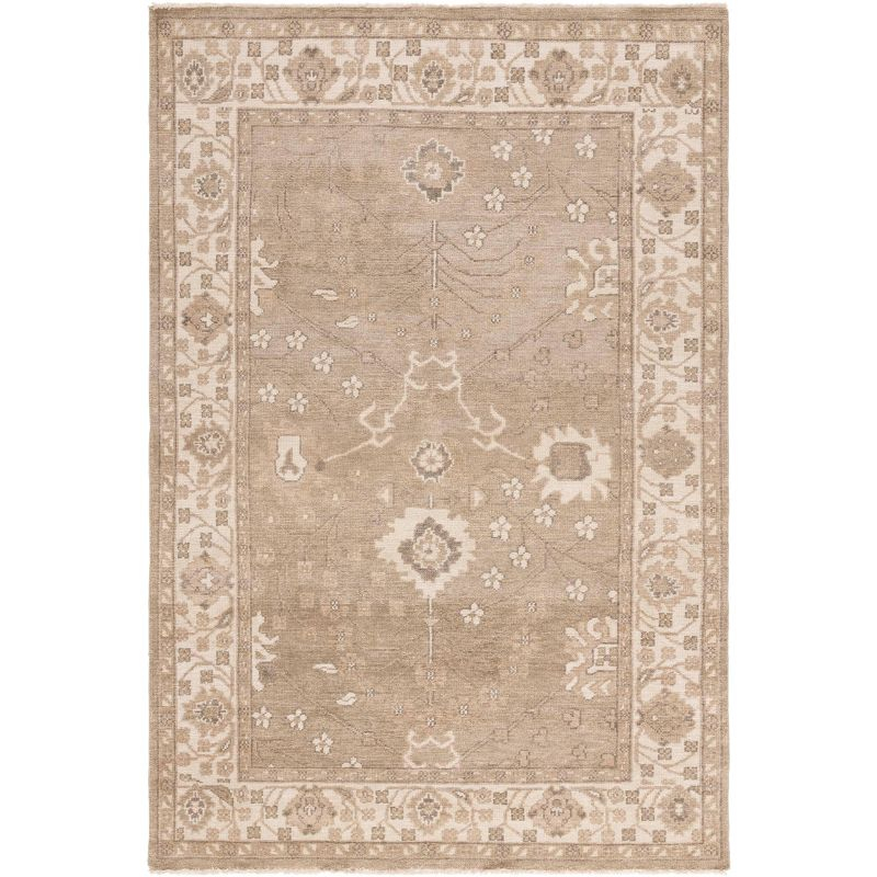 Izmir IZM134 Hand Knotted Indoor Area Rug - Gold/Ivory - 6'x9' - Safavieh