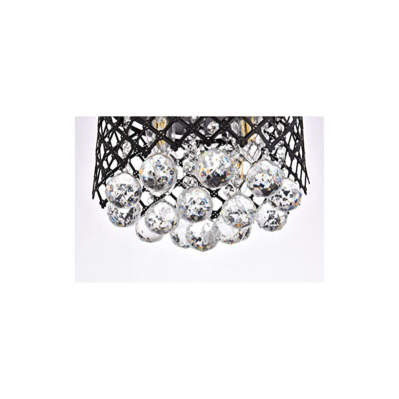 Elegant Lighting Tully 4 lights pendant in black