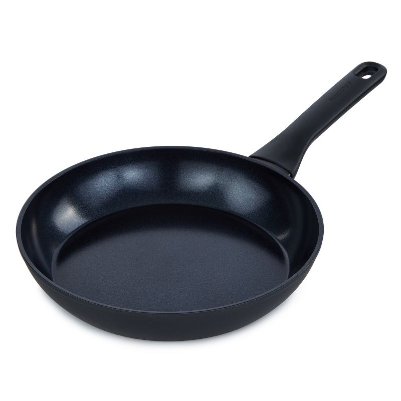 BergHOFF Helix Nonstick Ceramic Frying Pan 9.5", Recycled Aluminum, Black