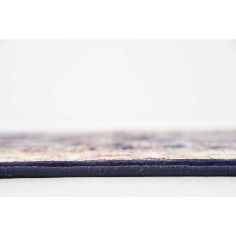 Unique Loom Narenj Collection Area Rug - Adams (5' 1" x 8' Rectangle Navy Blue/Beige)