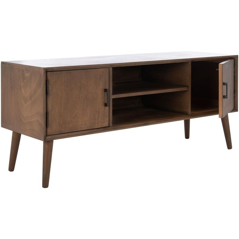 Sorrel Mid - Century Media Stand - Brown - Safavieh