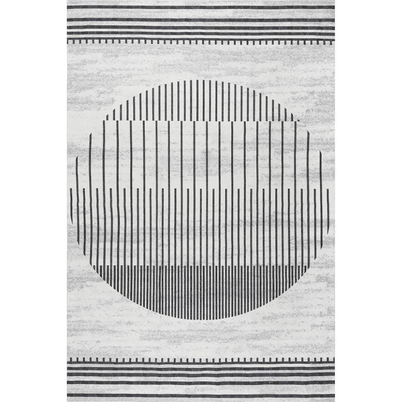 Nuloom Modern Sun Pet Friendly Machine Washable Area Rug, 8' x 10', Light Beige