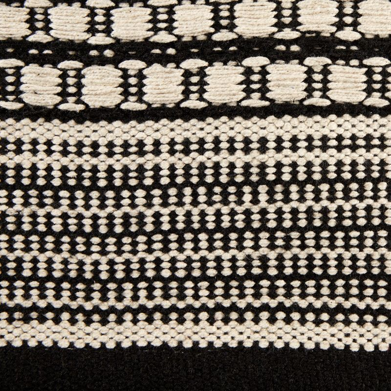 Design Imports Modern Dobby Stripe - Black - 2 Ft 6 In X 6 Ft