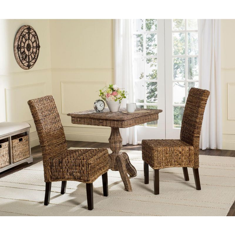 Avita 18" H Dining Chair (Set of 2) - SEA8012 - Natural - Safavieh