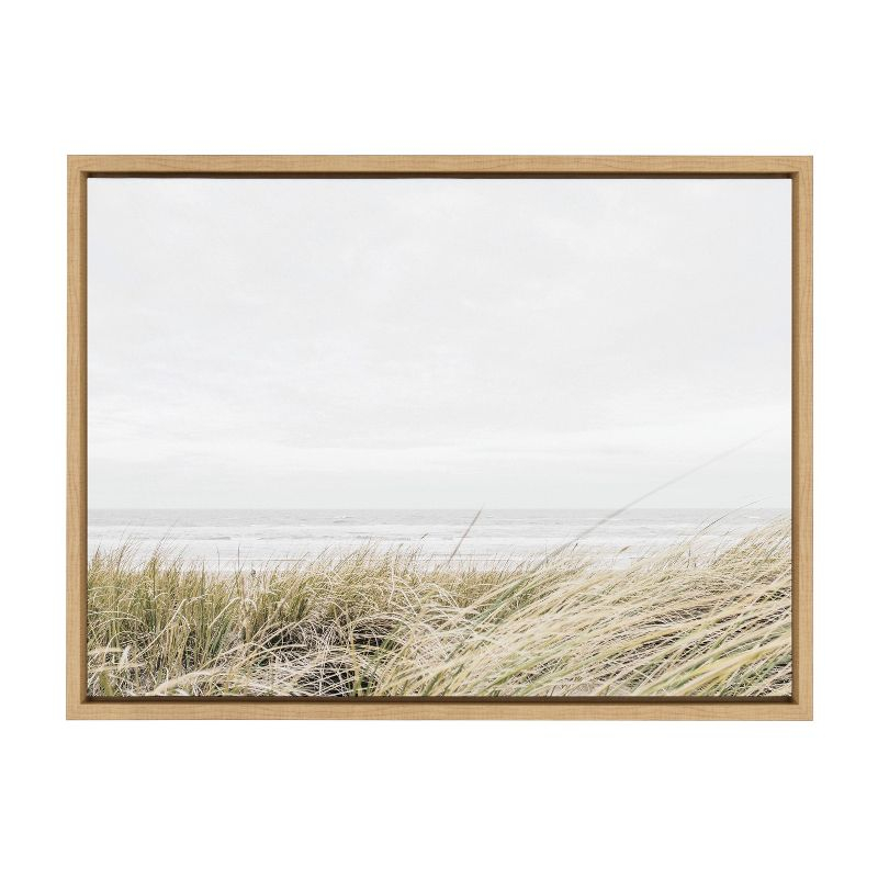 Kate and Laurel Sylvie East Beach Framed Canvas by Amy Peterson Art Studio, 18x24, Natural