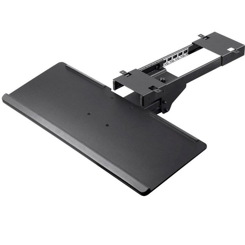 Monoprice Adjustable Ergonomic Keyboard Tray - Black With Full Size Platform - Workstream Collection