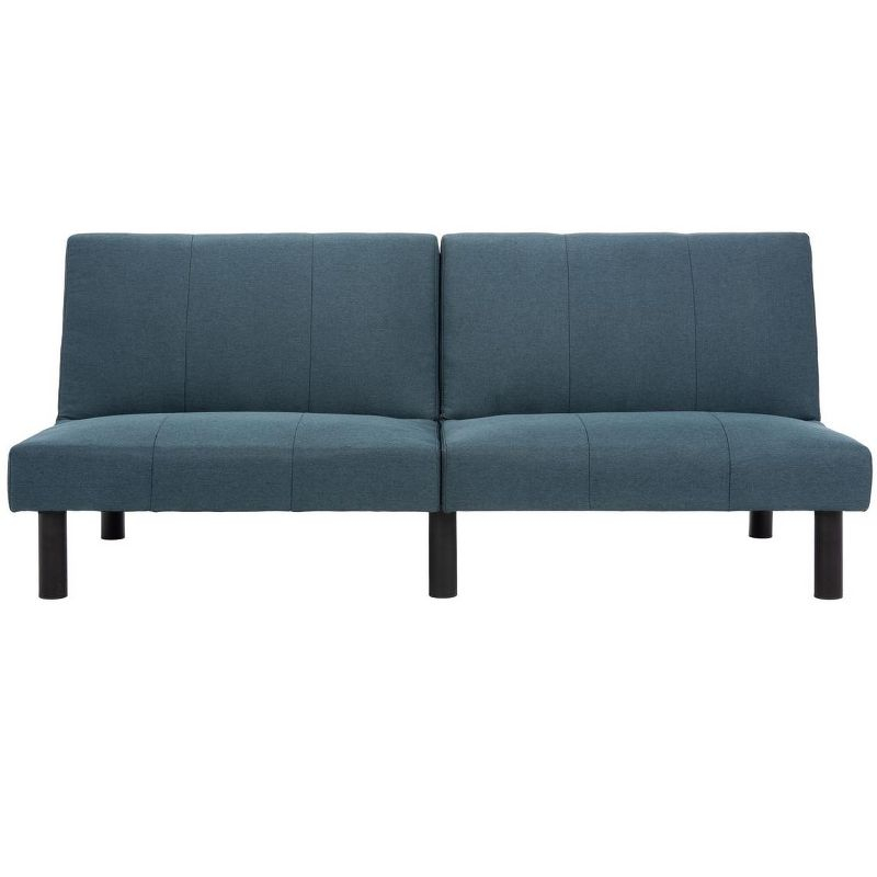 Astoria Foldable Futon Bed - Navy/Black - Safavieh.