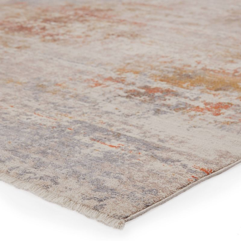 2'9"x8' Berquist Abstract Runner Rug White - Jaipur Living: Contemporary Indoor Area Rug, Medium Pile, Polyester