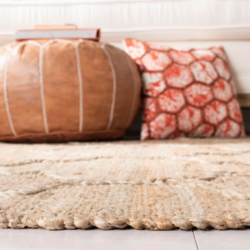 Natural Fiber NF106 Hand Woven Area Rug - Natural - 4'x4' - Safavieh..