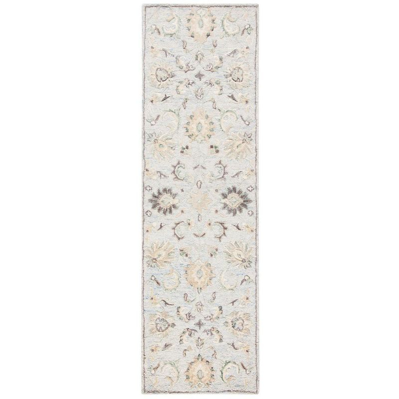 Glamour GLM624 Hand Tufted Indoor Runner - Light Blue/Ivory - 2'3"x8' - Safavieh