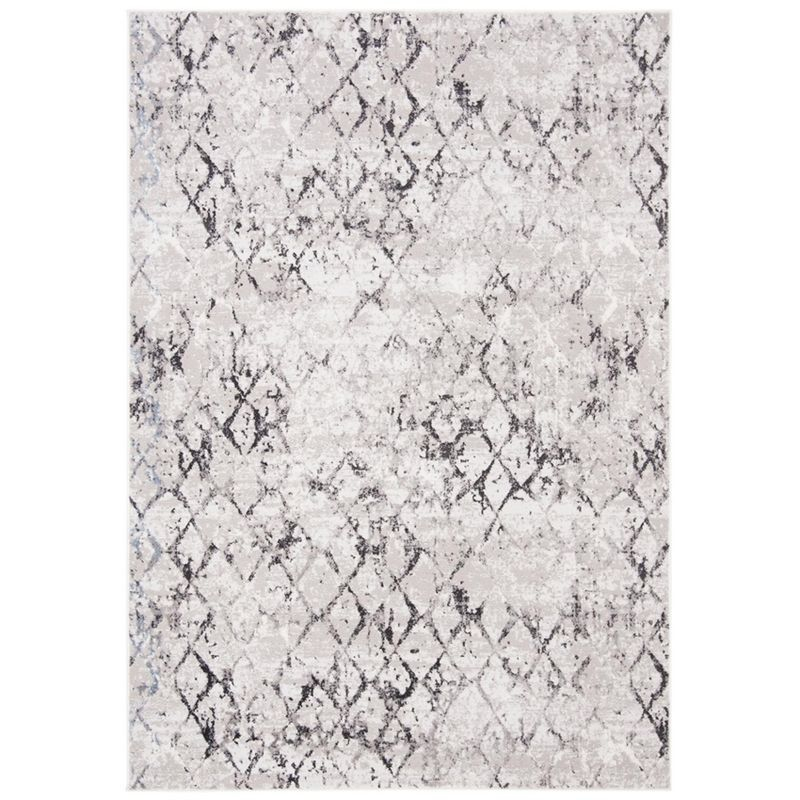 Amelia ALA783 Power Loomed Area Rug  - Grey/Light Grey - 6'x9' - Safavieh.