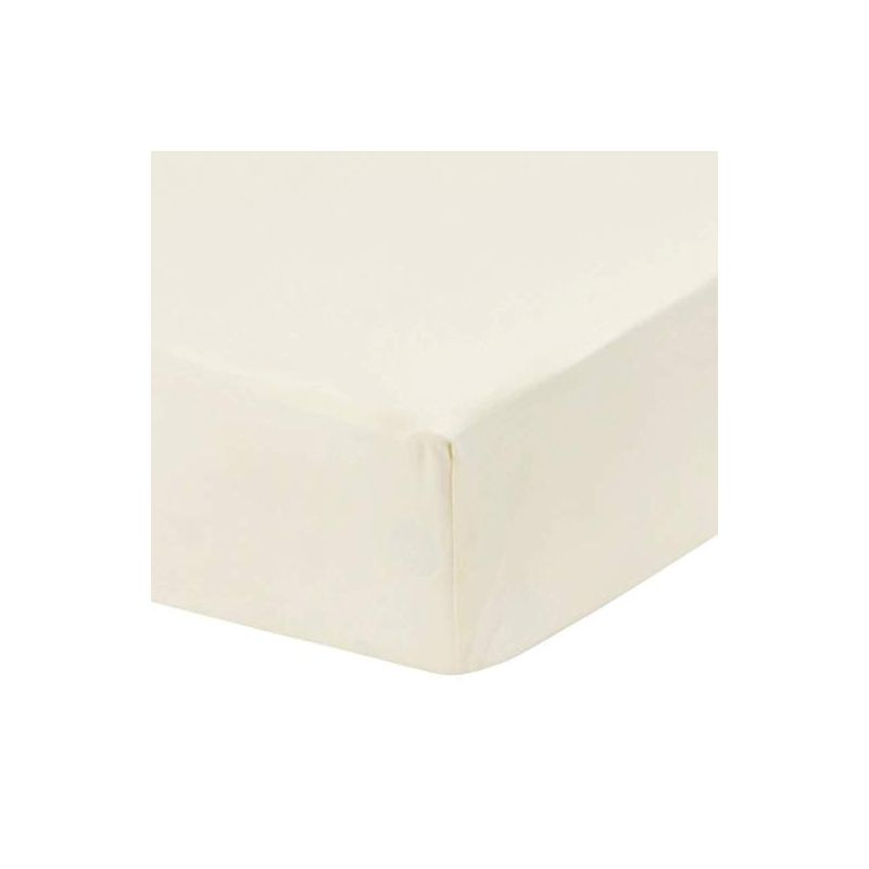 Everyday Kids Fitted Crib Sheet, 100% Soft Breathable Microfiber Baby Sheet, Fits Standard Size Crib Mattress 28in x 52in, Beige Nursery Sheet