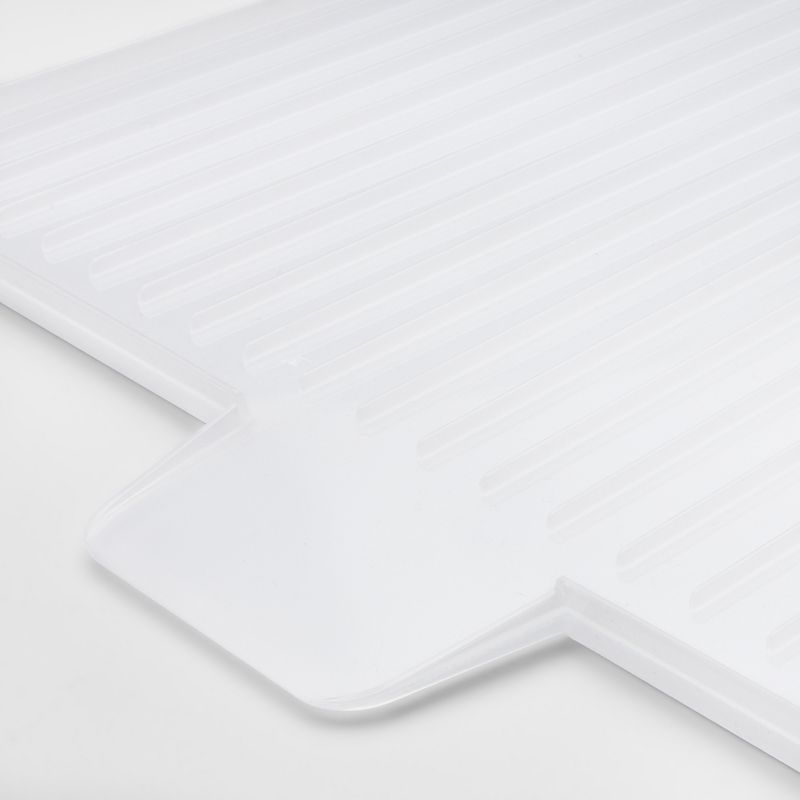 Dish Drying Rack Drainboard Clear - Brightroom™: Freestanding Plastic Dish Drainer & Strainer, 18"x15.8"
