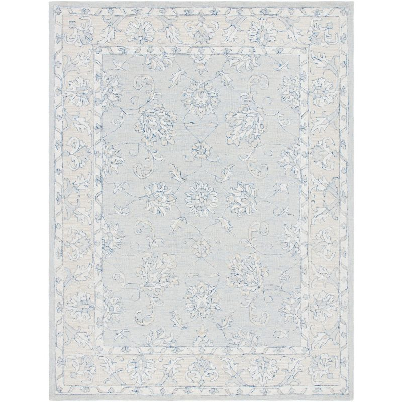 Micro-Loop MLP535 Hand Tufted Area Rug - Blue/Beige - 8'x10' - Safavieh.