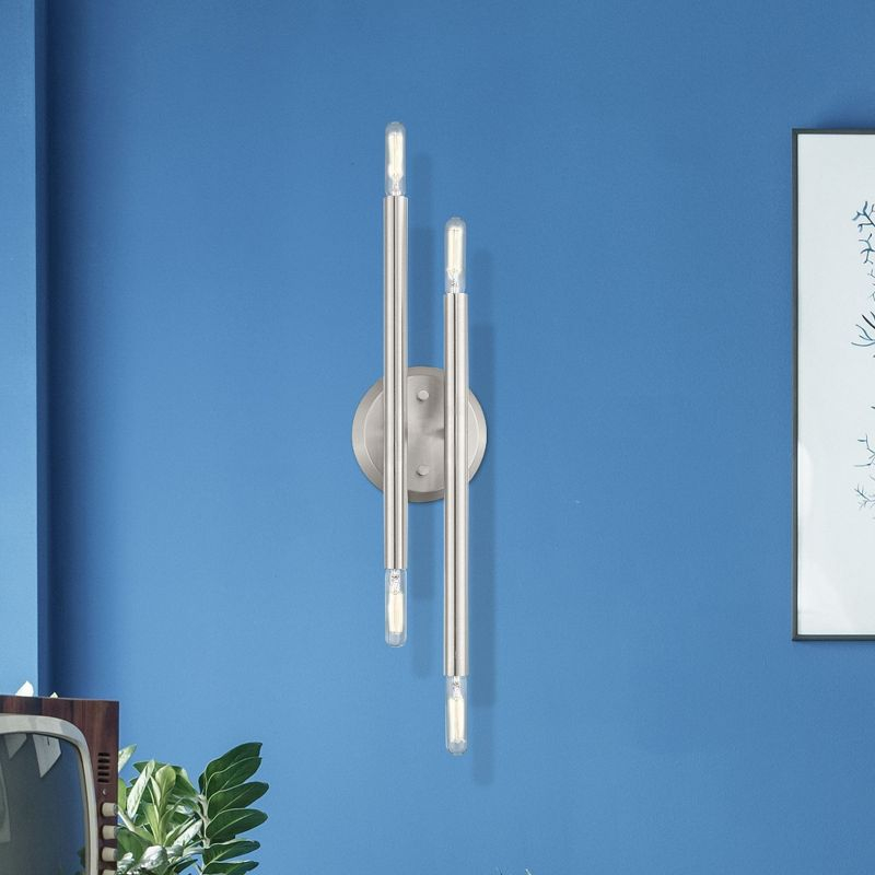 Livex Lighting Soho 4 - Light Wall Light in  Brushed Nickel