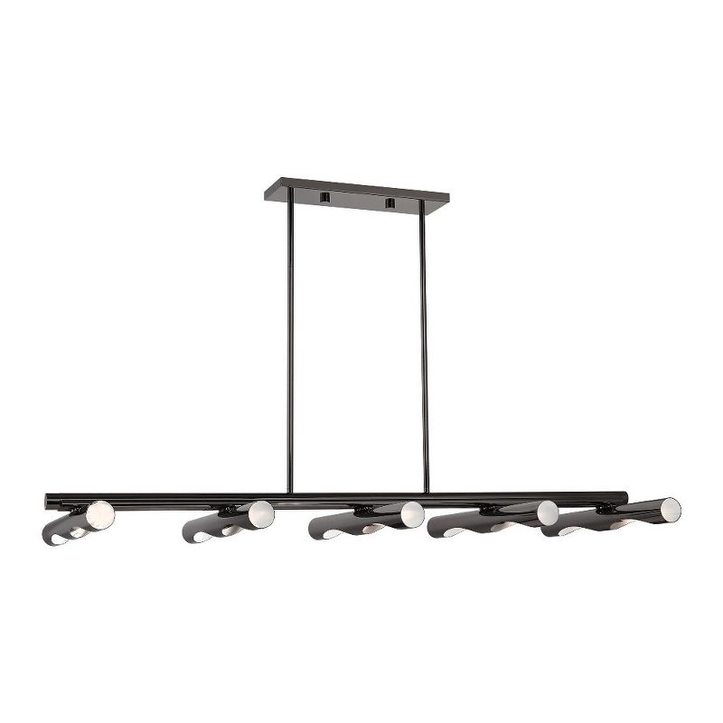 Livex Lighting Acra 10 - Light Chandelier in  Black Chrome