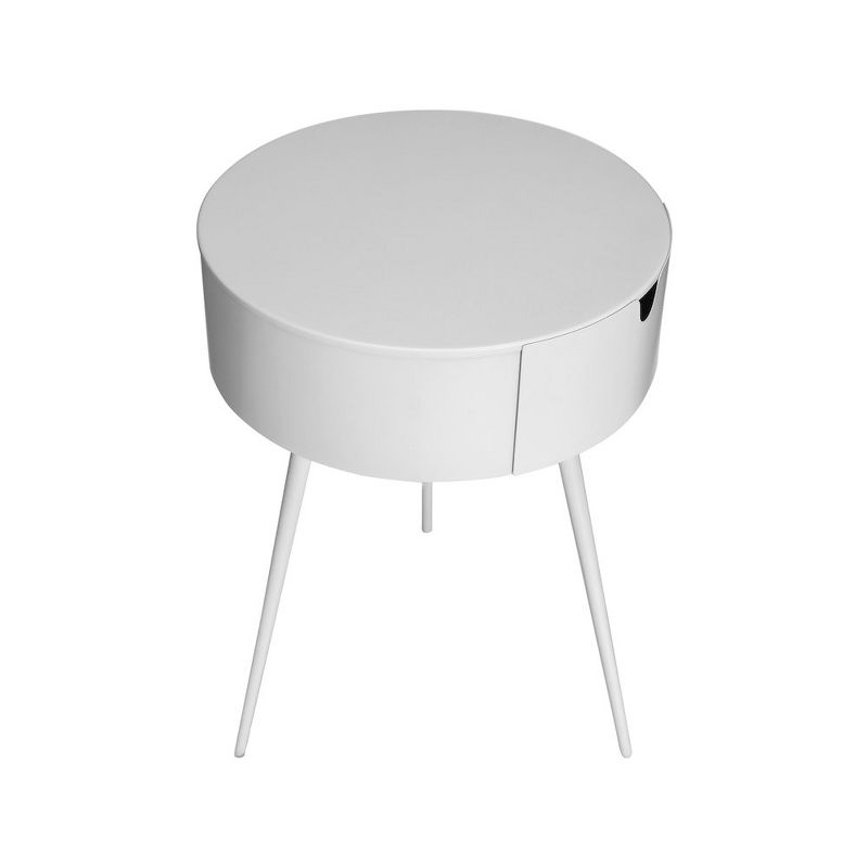 Meridian Furniture,Bali White Nightstand