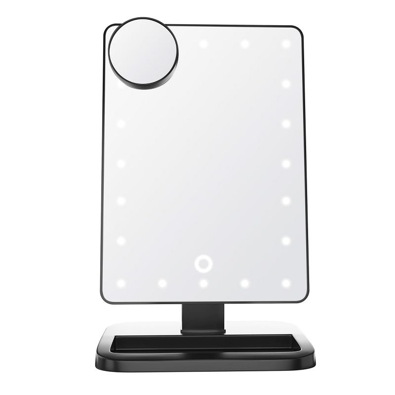 Impressions Vanity Touch XL Dimmable LED Makeup Mirror with Bluetooth Black