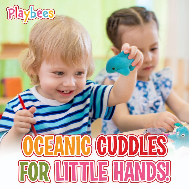 Playbees Sea Animal Plush Toys 24 Pack
