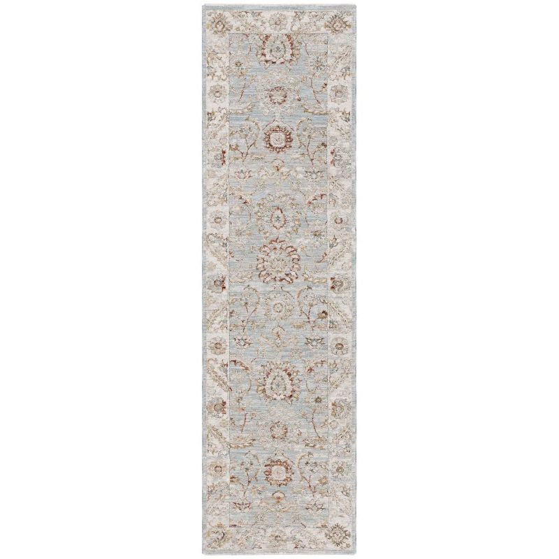 Hamilton HLT108 Power Loomed Runner Rug - Blue/Gold - 2'2"x8' - Safavieh.