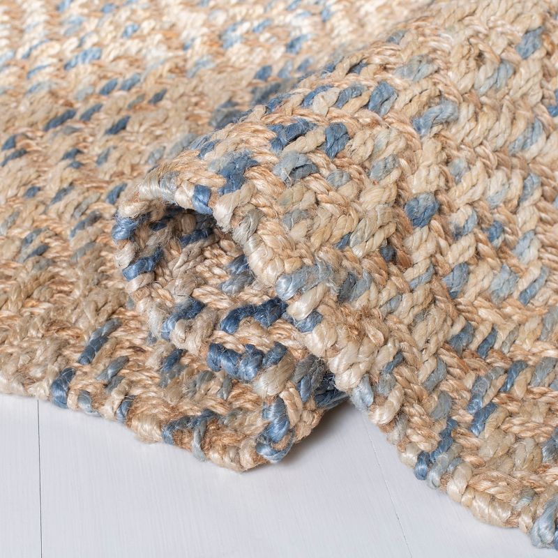 Natural Fiber NF822 Hand Woven Area Rug - Natural/Blue - 8'x10' - Safavieh.