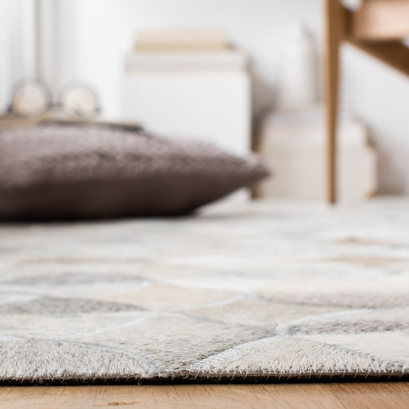 Studio Leather STL231 Hand Woven Indoor Accent Rug - Ivory/Grey - 3'x5' - Safavieh