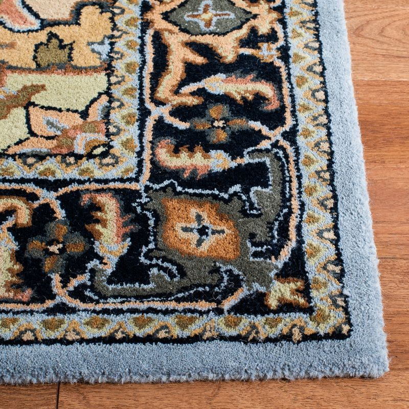 Heritage HG625 Handmade Accent Rug - 3'x5' - Blue/Light Brown - Safavieh