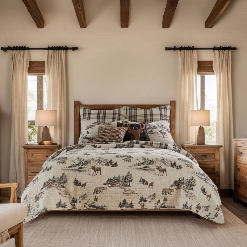 Lodge Toile Full/Queen Quilt Set - Levtex Home