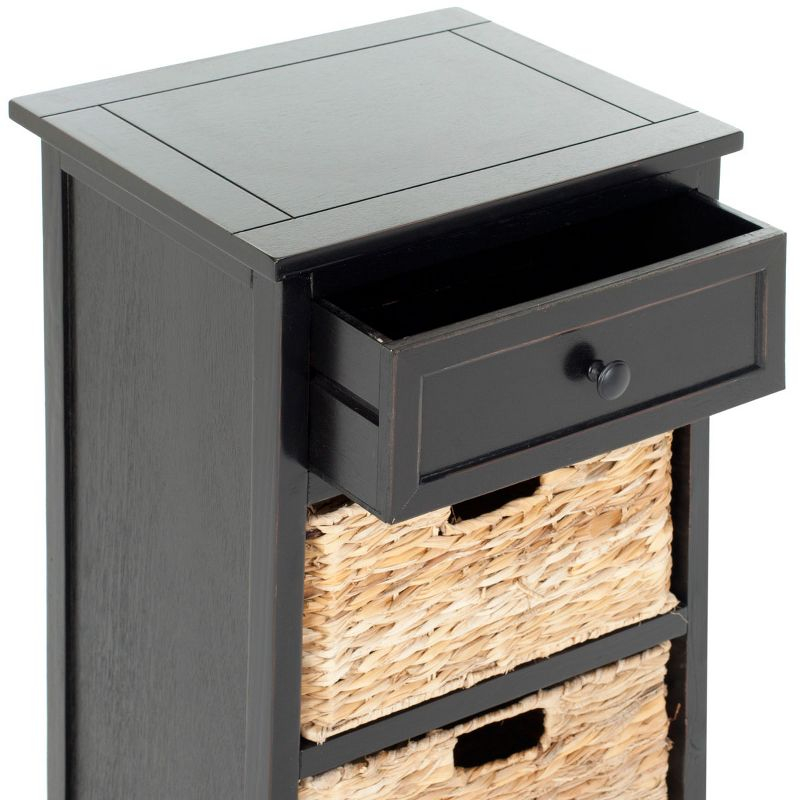 Carrie Side Table - Distressed Black - Safavieh.