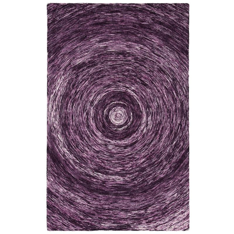 Ikat IKT633 Hand Tufted Area Rug - Purple - 6'x9' - Safavieh