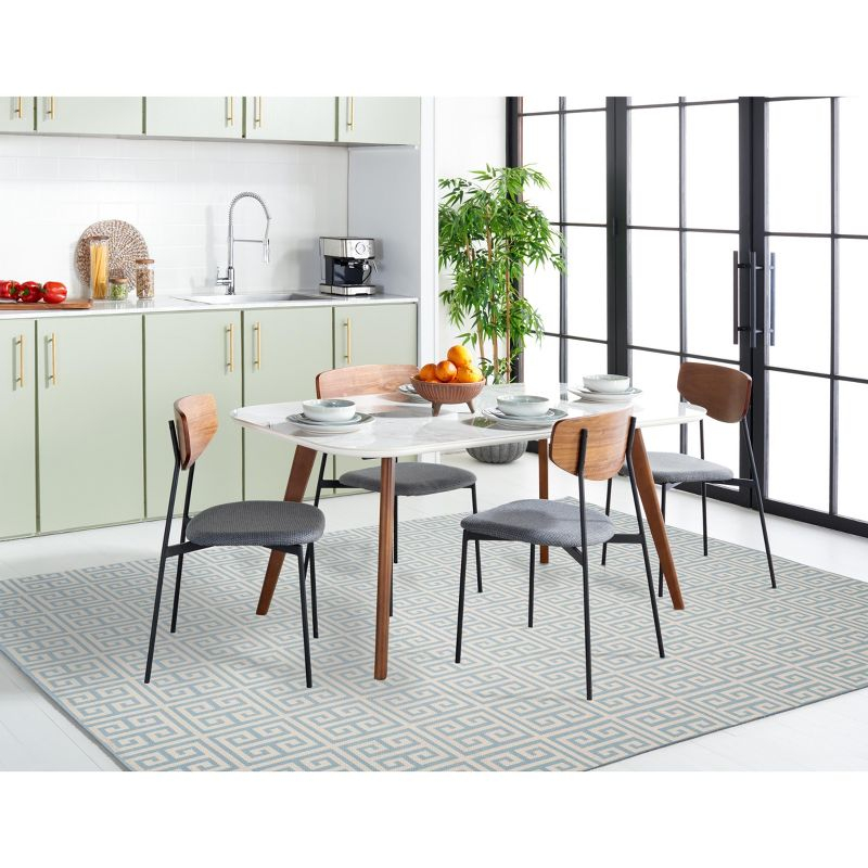 Montauk MTK724 Hand Woven Area Rug - Light Blue/Ivory - 6'x6' - Safavieh.