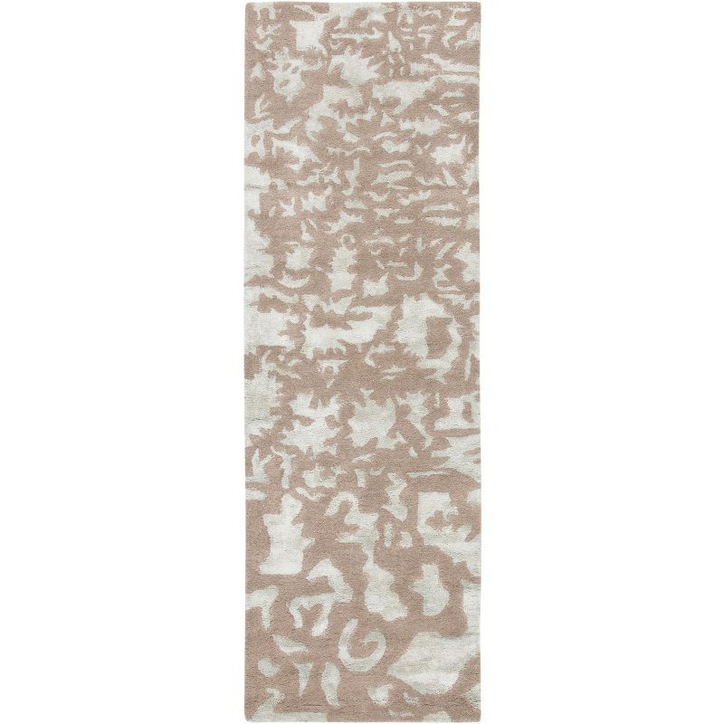 Soho SOH525 Hand Tufted Runner Rug - Taupe/Light Blue - 2'6"x10' - Safavieh.