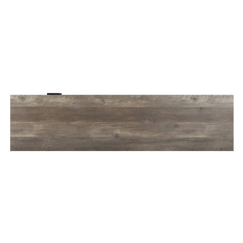 Acme Furniture Nantan TV Stand for TVs up to 60" Rustic Oak/Black Finish