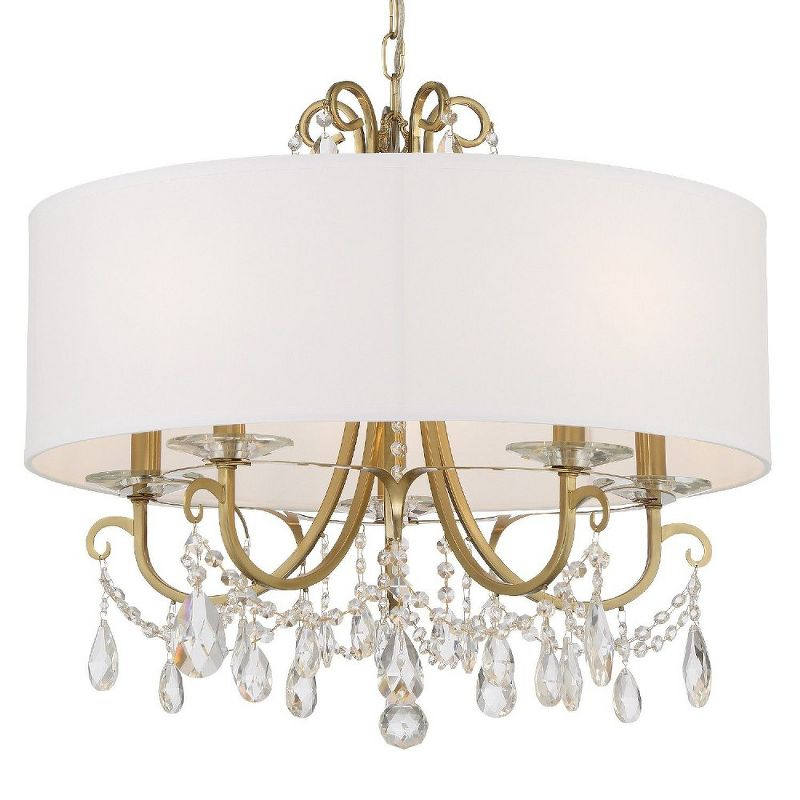 Crystorama Lighting Othello 5 - Light Chandelier in  Vibrant Gold