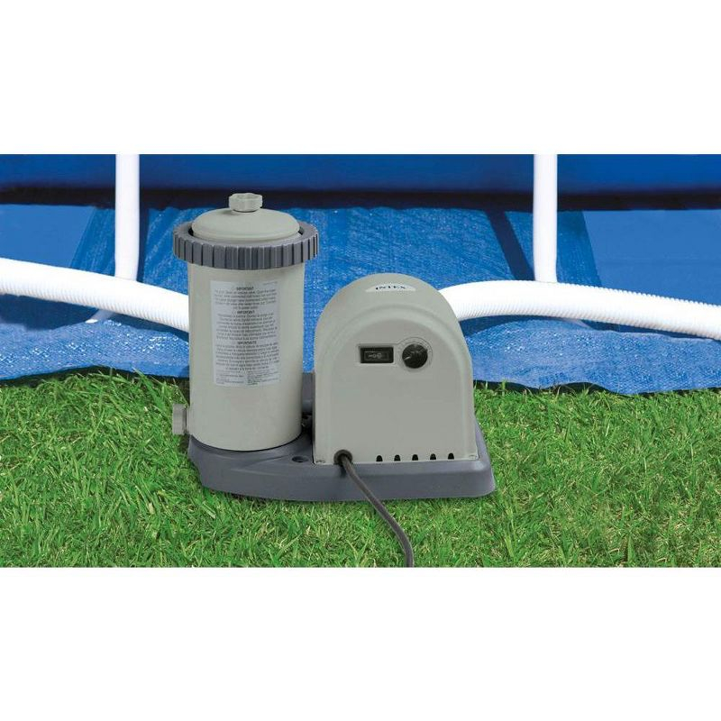 Intex 1500 GPH Easy Set Pool Filter Cartridge Pump with Timer & GFCI | 28635EG