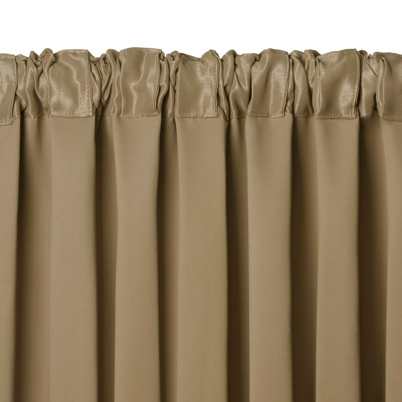 All Seasons Single Waterfall Window Valance - 52" x 36" - Antique Gold - Elrene Home Fashions