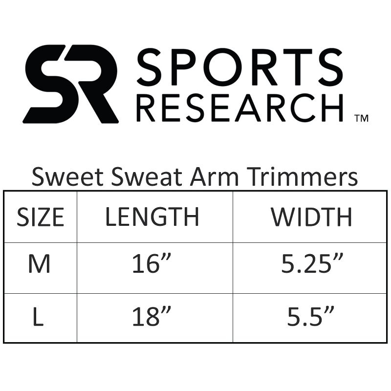 Sports Research Sweet Sweat Arm Trimmers - Medium - Yellow