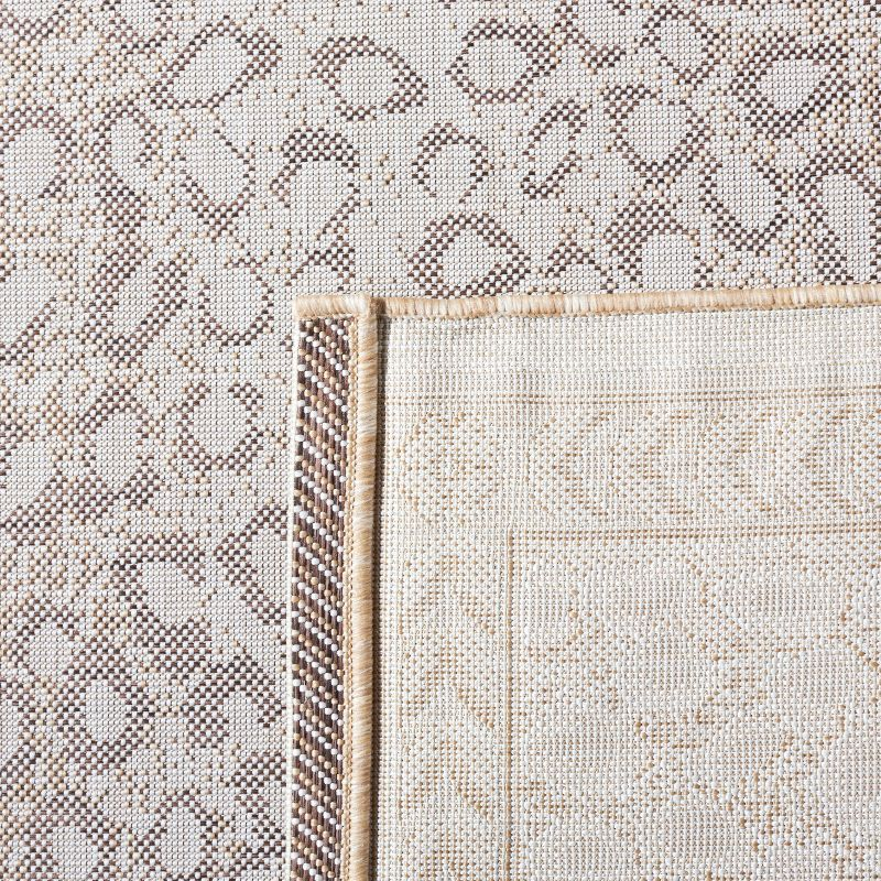 Courtyard CY6100 Power Loomed Indoor/Outdoor Accent Rug - Beige/Gold - 2'x3'7" - Safavieh.
