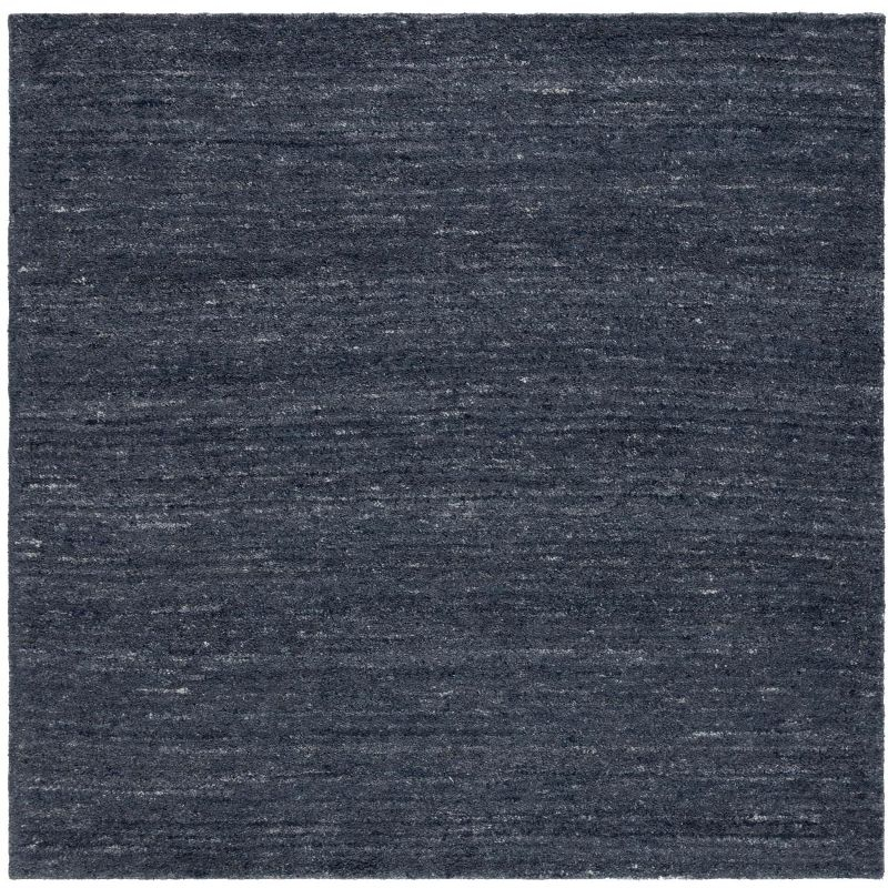 Himalaya HIM413 Handmade Area Rug - 7'x7' - Black/Grey - Safavieh