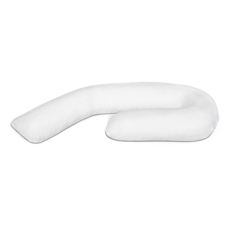 MedCline Therapeutic Full Body Pillow - Pillow for Side Sleepers - Shredded Memory Foam - Medium / Large - 5'2" & Above