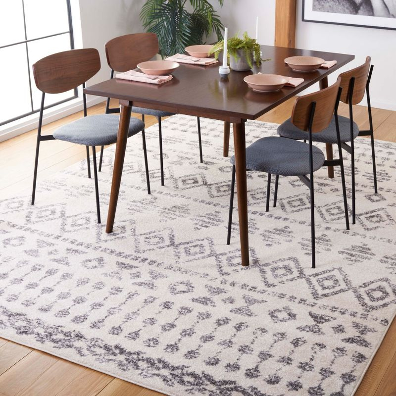 Tulum TUL656 Power Loomed Area Rug - Ivory/Grey - 6'7"x6'7" - Safavieh.