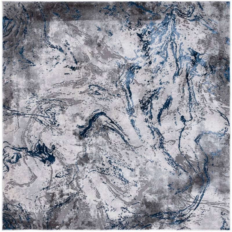 Craft CFT864 Loomed Indoor Area Rug - Grey/Blue - 6'7"x6'7" - Safavieh