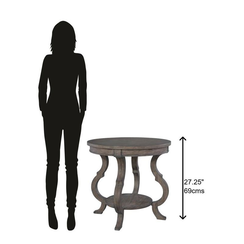 Hekman Round Lamp Table With Shaped Legs 23506 Lincoln Park